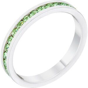 Stylish Birthstone Crystal Stackables Eternity Bands